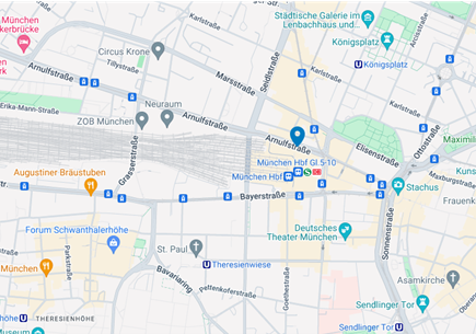 Bus Stop at Munich Central Station