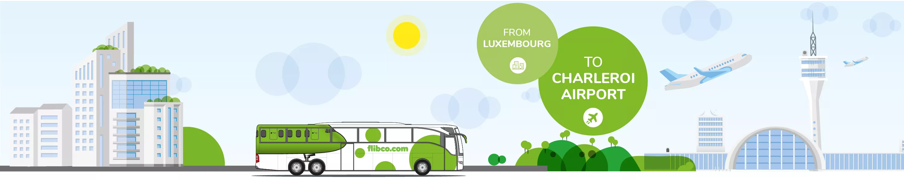Luxembourg-Charleroi Airport line is back! I Book on flibco.com 🚌
