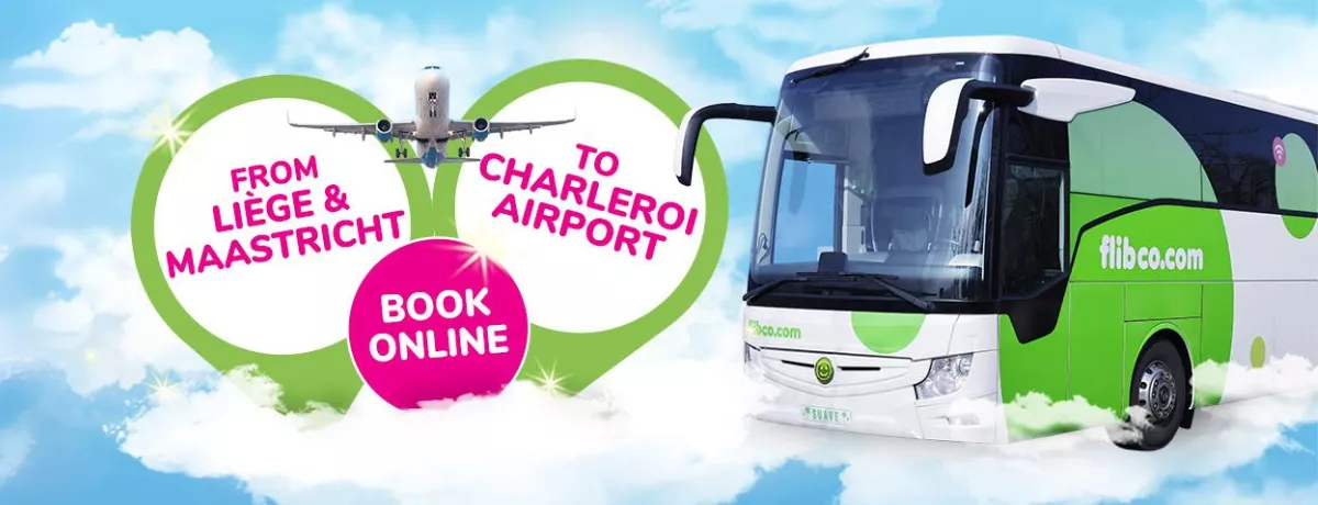 Luik en Maastricht zijn nu verbonden met Charleroi Luchthaven via flibco.com! 🚌